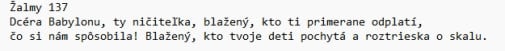 žalm do každej rodiny